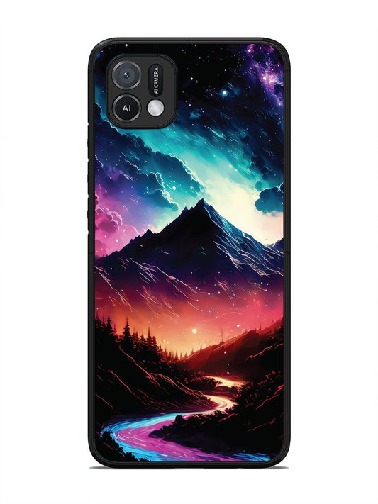 Oppo A16K mountain-valley-Colorful-cloud-at-night