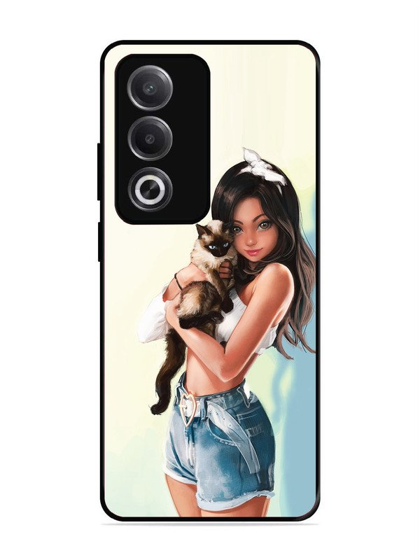 Oppo A3 Pro 5G Cute Girl with Cat