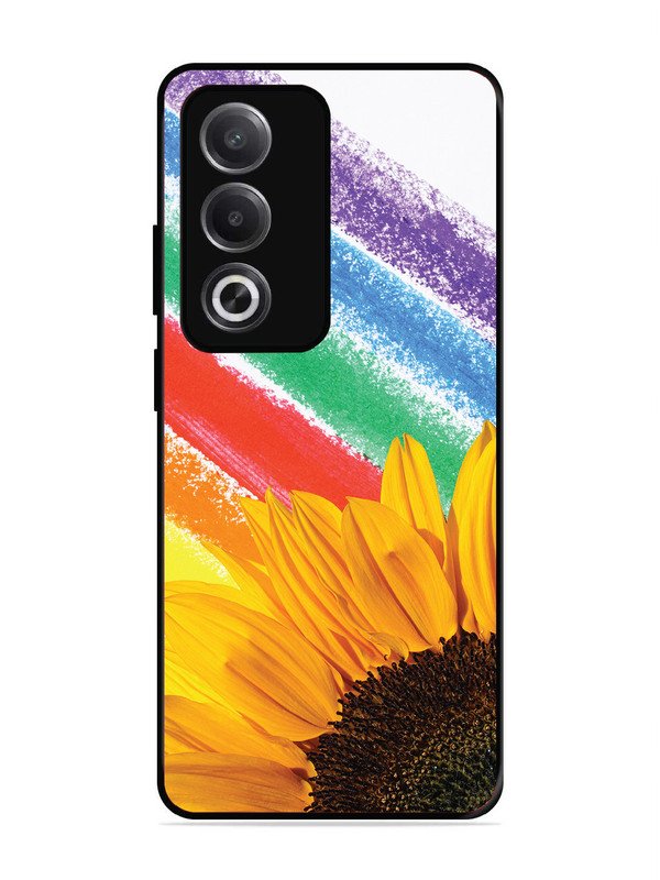 Oppo A3 Pro 5G Sunflower on Colourful Lines