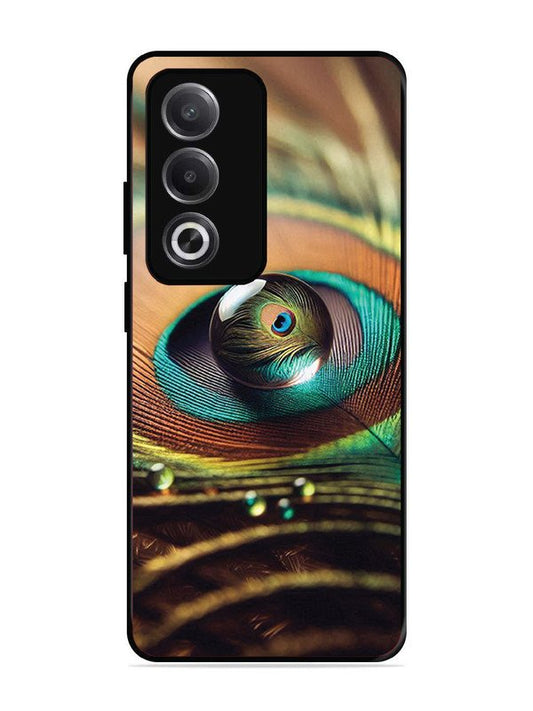 Oppo A3 Pro 5G Water Drop On Peacock Feather