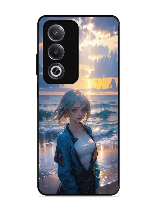 Oppo A3 Pro 5G Anime Girl Beach Ocean Waves