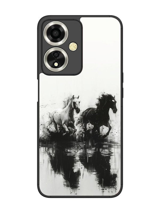 oppo a59 5g Black & White Horse