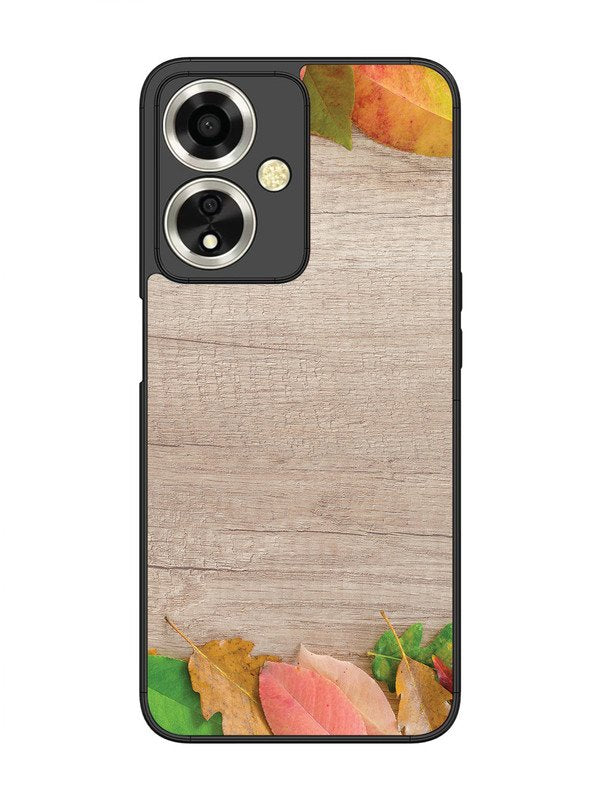 oppo a59 5g Autumn Leafs On Wooden Table