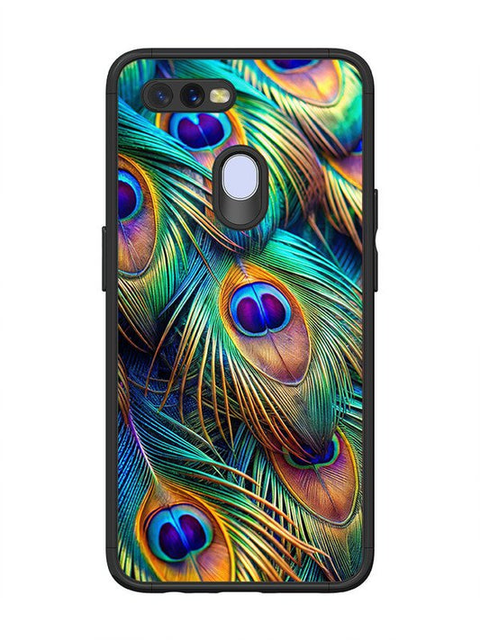 Oppo A7 peacock feather