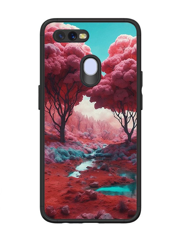 Oppo A7 Pink Forest