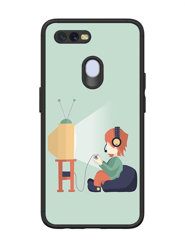 Oppo A7 Kid Playing Game