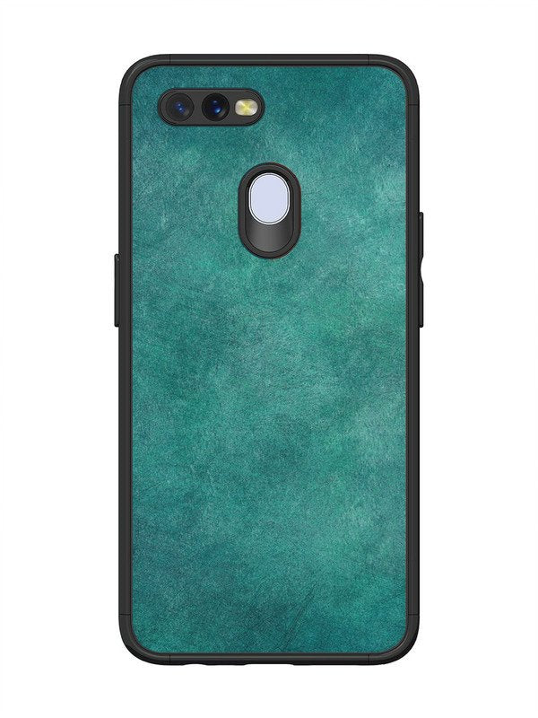 Oppo A7 Jungle green with Scratches Marble