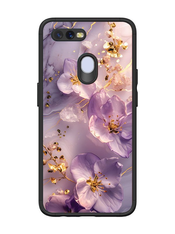 Oppo A7 Orchid with Golden Safron