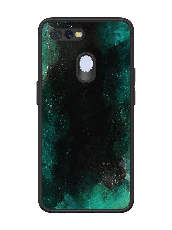 Oppo A7 Dark Black And Green Forest