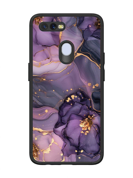 Oppo A7 Royal Orchid Theme Marble