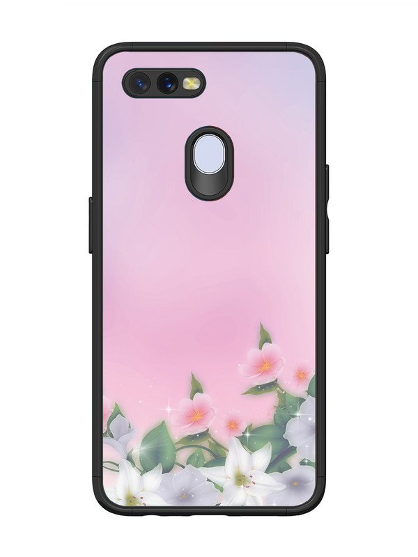 Oppo A7 Pink Floral Elegance