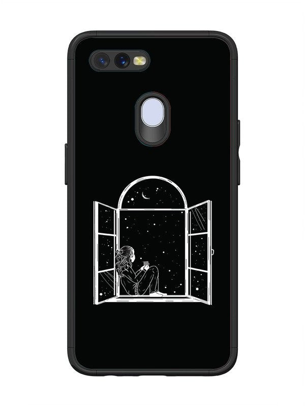 Oppo A7 Little Girl on Window