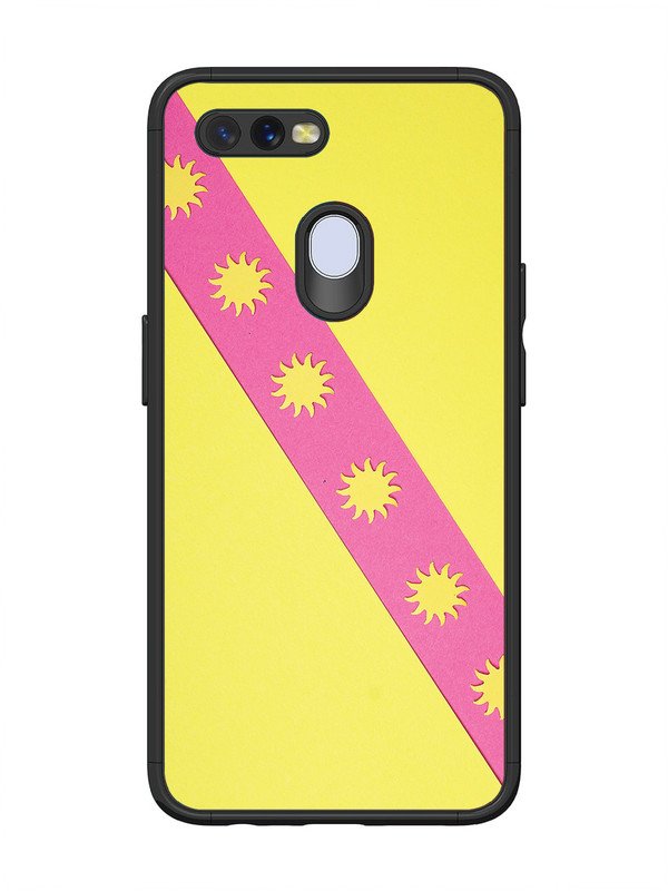 Oppo A7 Pick Strip on Yellow Colour
