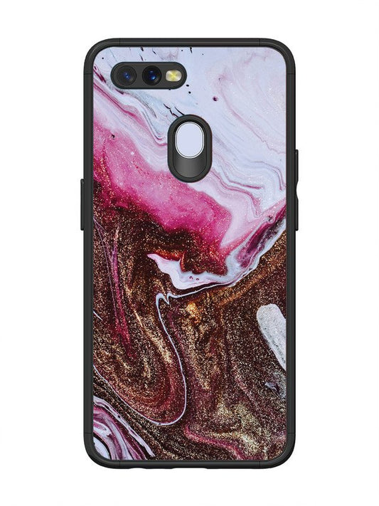 Oppo A7 Elegant Rose & Gold Marble