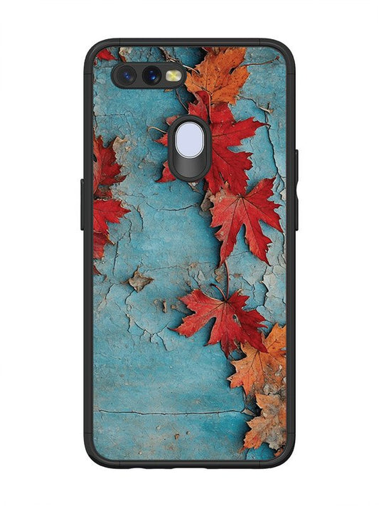 Oppo A7 Autumn Leafs Marble