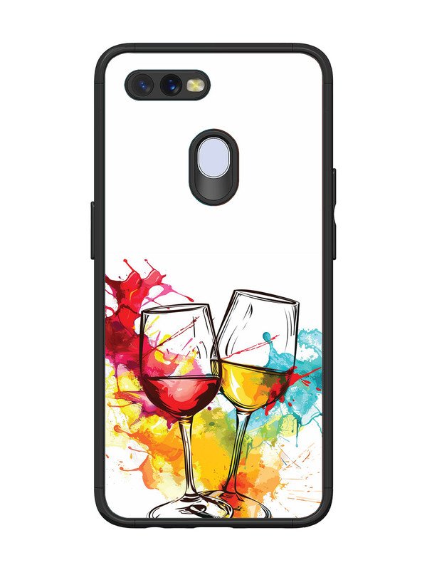 Oppo A7 Colorful wine glasses