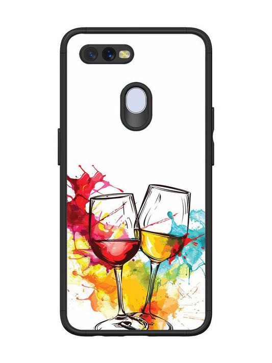Oppo A7 Colorful wine glasses