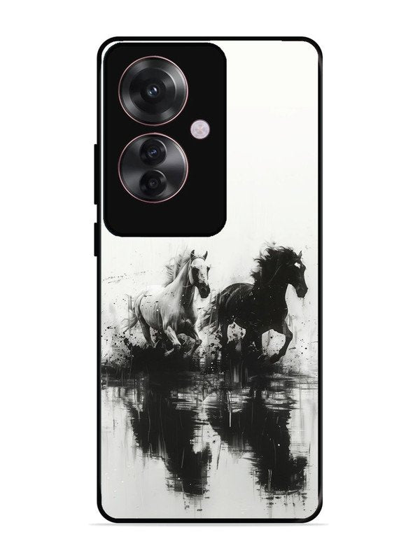 Oppo F25 Pro 5G Black & White Horse