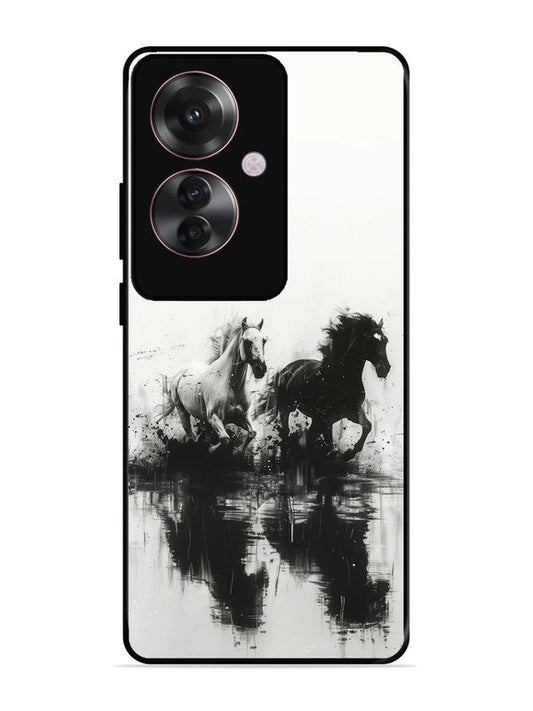 Oppo F25 Pro 5G Black & White Horse