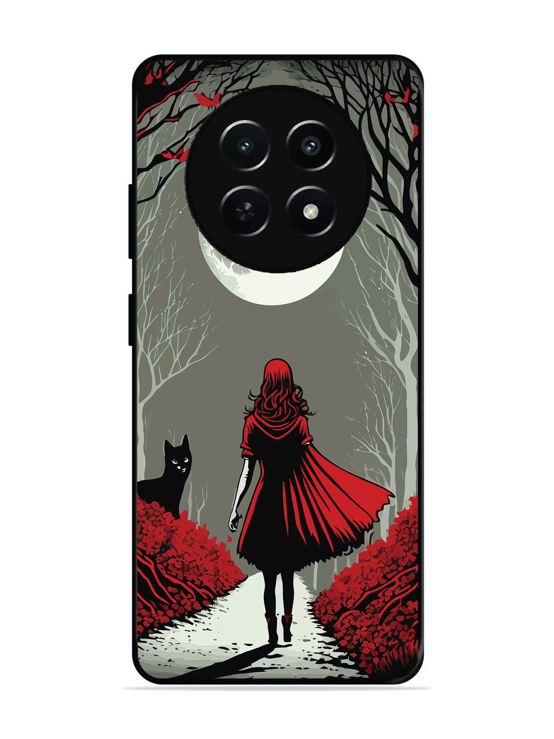 Realme 12 5G Scarlet Girl in Red Forest