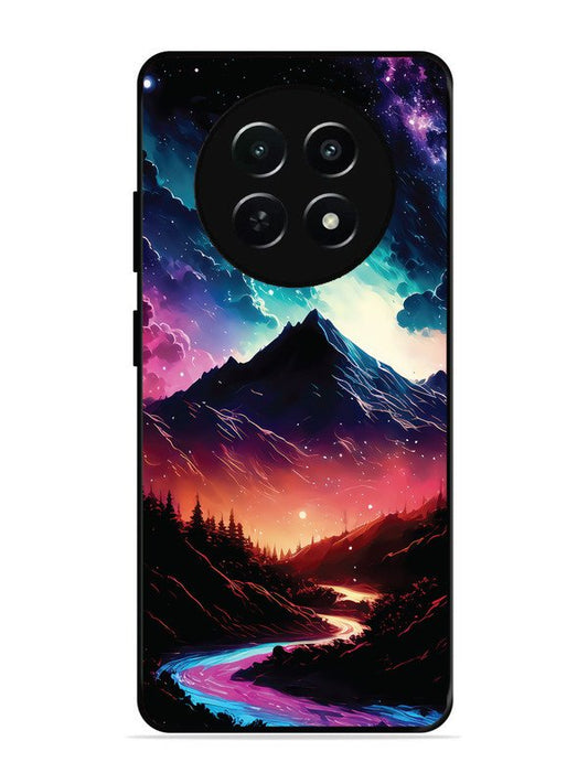 Realme C65 mountain-valley-Colorful-cloud-at-night