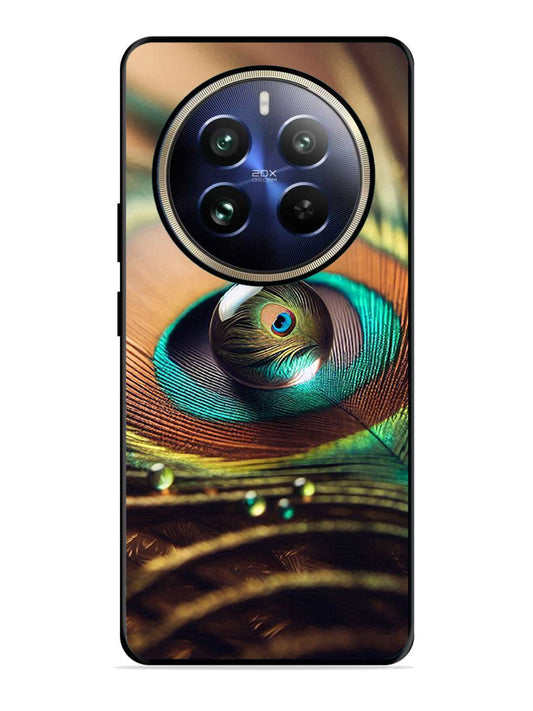 Realme 12 Pro Plus Water Drop On Peacock Feather