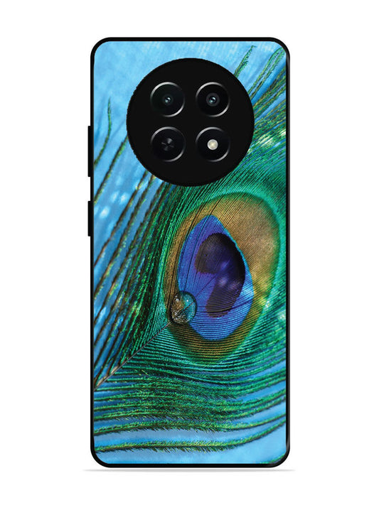 realme 12x 5g A drop on Peacock Feather