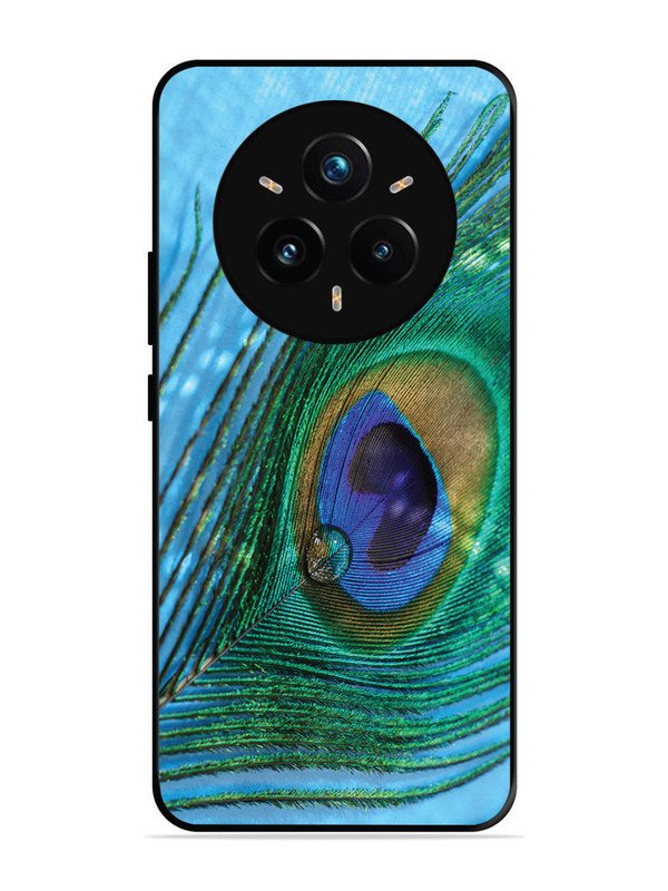 realme 14 pro plus 5g A drop on Peacock Feather