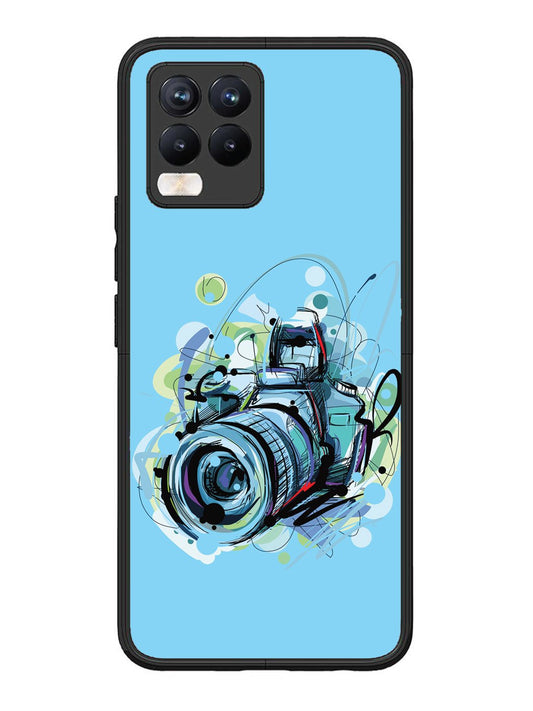 Realme 8 Pro Camera Blue Background