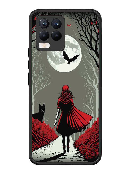 Realme 8 Pro Scarlet Girl in Red Forest