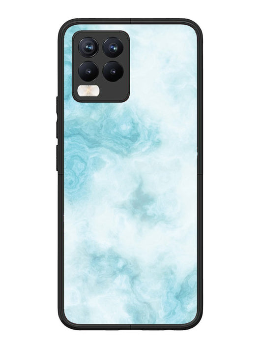 Realme 8 Pro Light Blue with White Ocean Marble