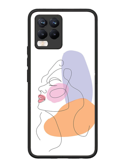 Realme 8 Pro Line Art Girl Face