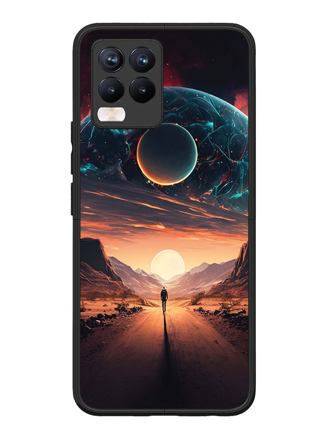 Realme 8 Pro Sunset with space scene