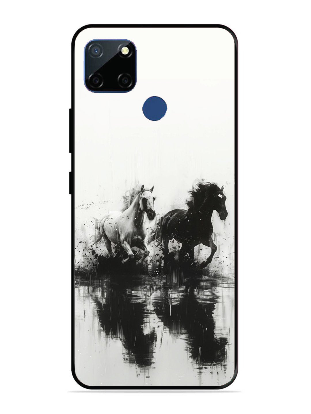 Realme C12 Black & White Horse