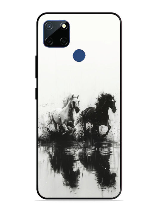 Realme C12 Black & White Horse