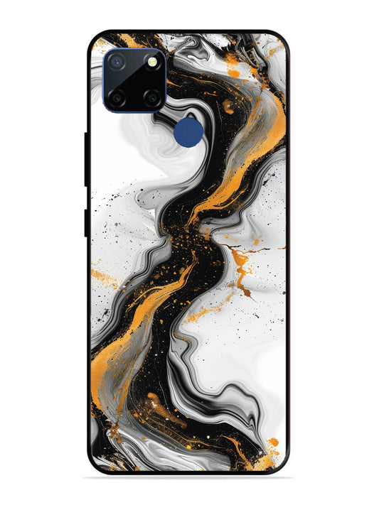 Realme C12 Black And Golden Marble Essence