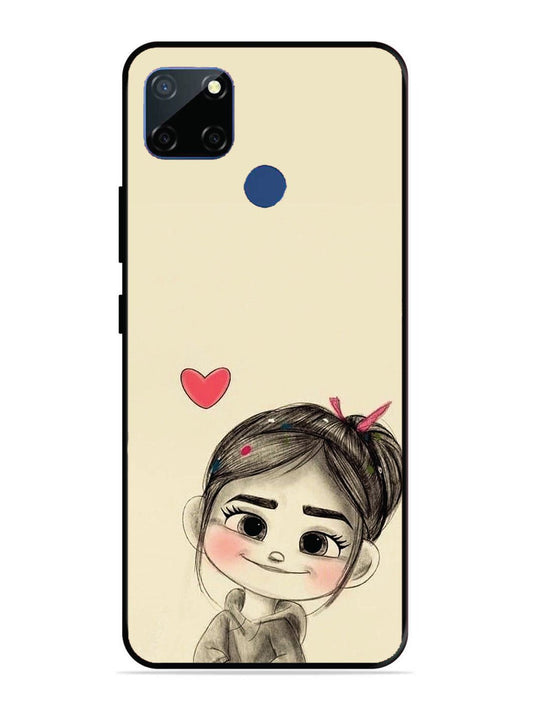 Realme C12 Cute Girl Looking at You