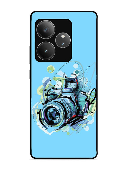 realme gt 6t 5g Camera Blue Background
