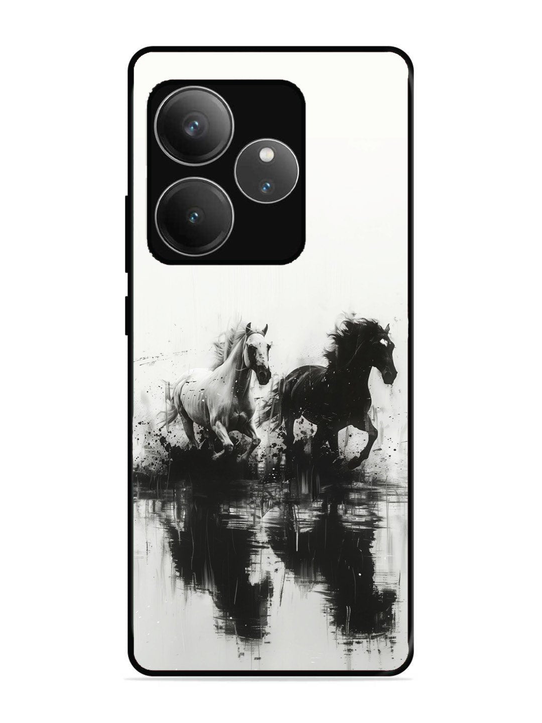 realme gt 6t 5g Black & White Horse