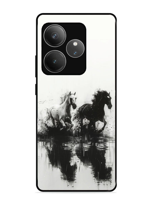 realme gt 6t 5g Black & White Horse
