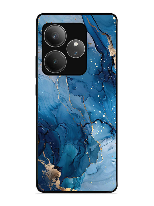 realme gt 6t 5g Oceanic Pattern with Golden Sprinkles