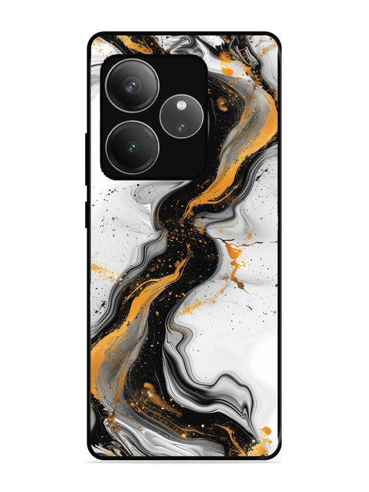 realme gt 6t 5g Black And Golden Marble Essence