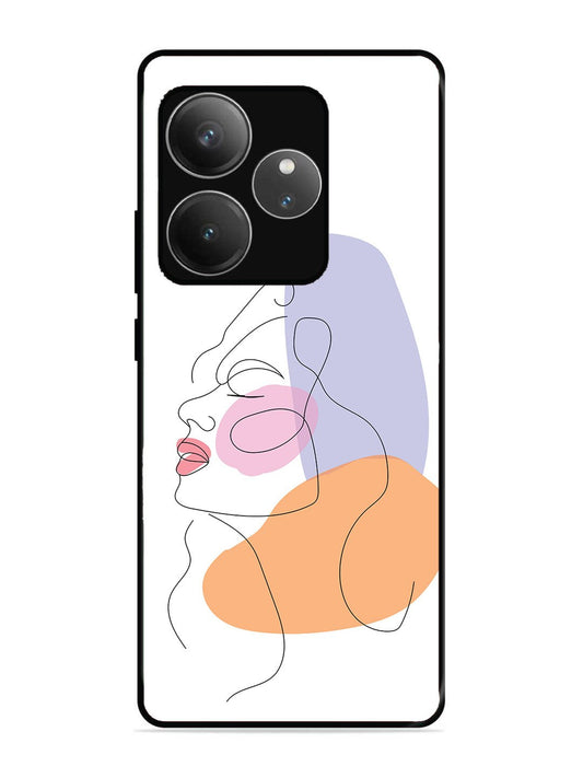 realme gt 6t 5g Line Art Girl Face