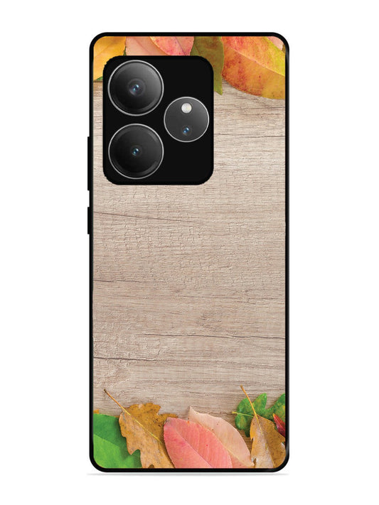 realme gt 6t 5g Autumn Leafs On Wooden Table
