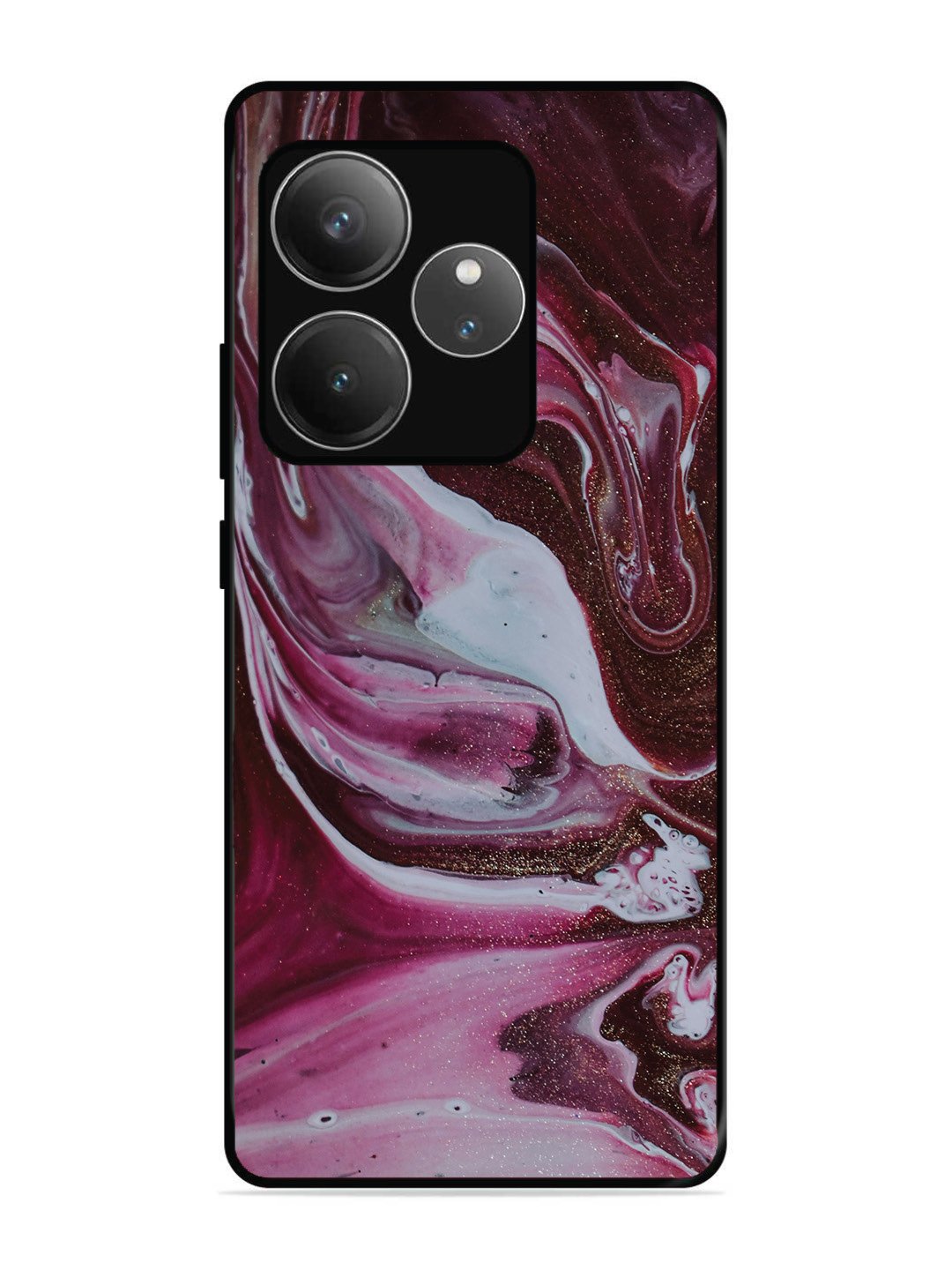 realme gt 6t 5g Pink And Golden Marble