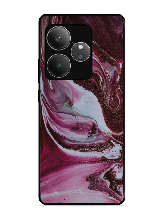 realme gt 6t 5g Pink And Golden Marble