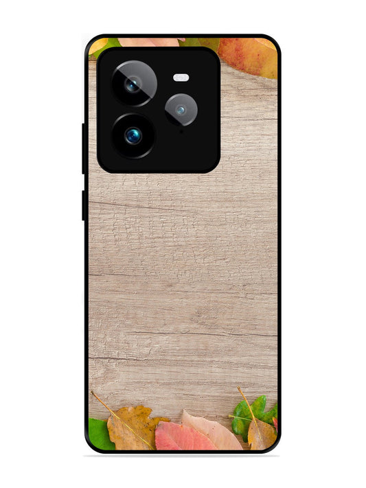 Realme GT7 Pro Autumn Leafs On Wooden Table