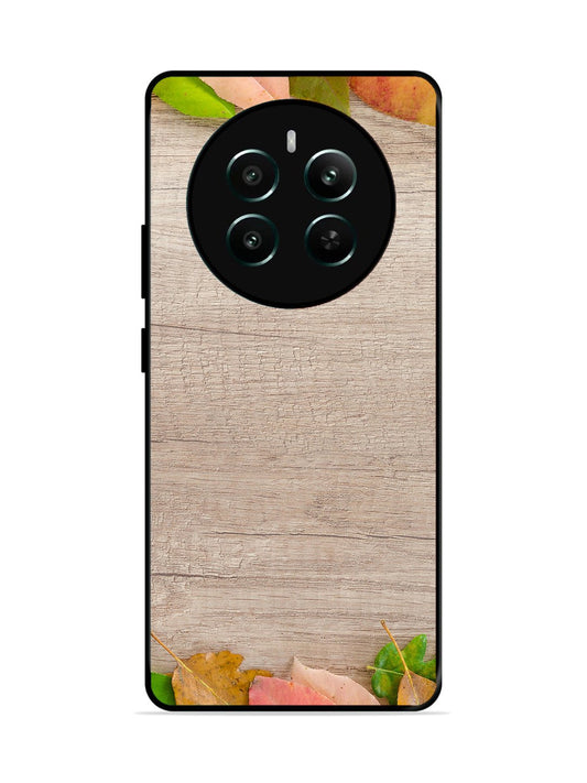 Realme 12 Plus Autumn Leafs On Wooden Table