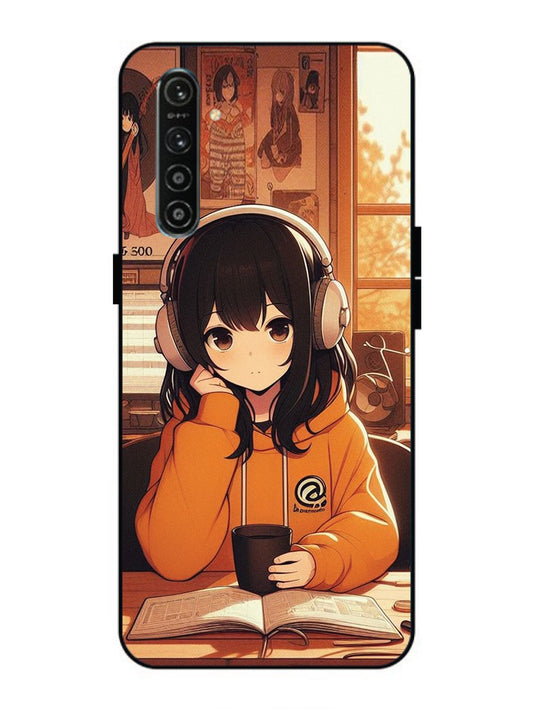 Realme XT Cute Girl listening Music