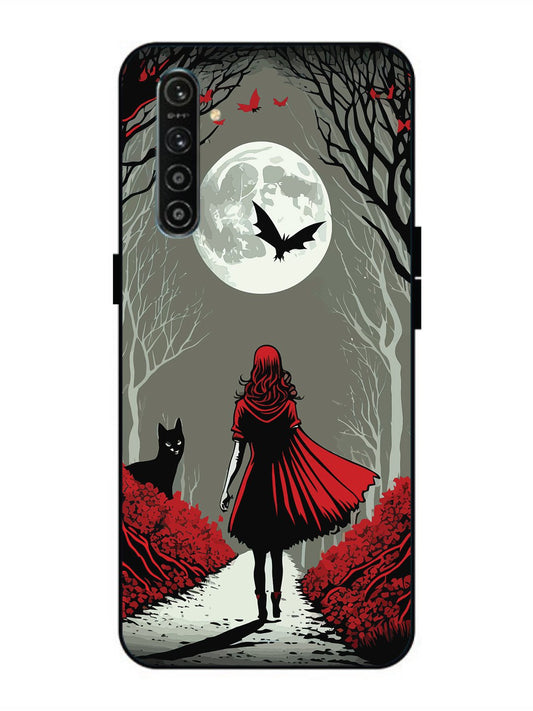 Realme XT Scarlet Girl in Red Forest